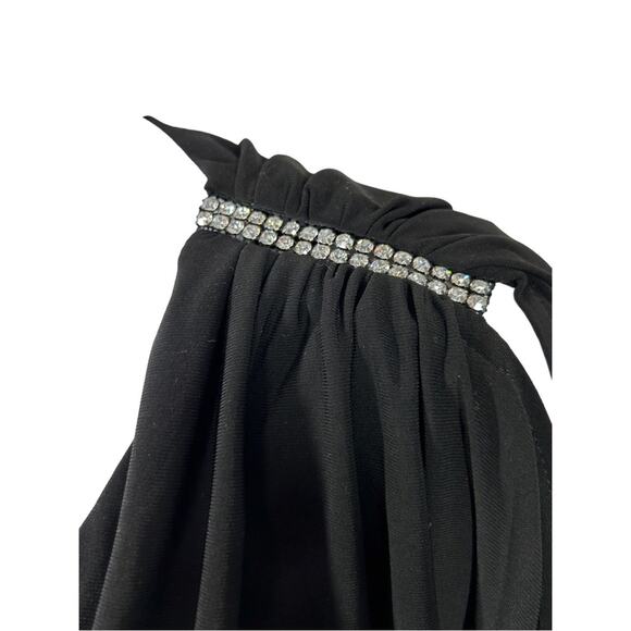 Frank Lyman Design NWT Black Jewel Sleeve Belted Jumpsuit Size 16 - Picture 10 of 16